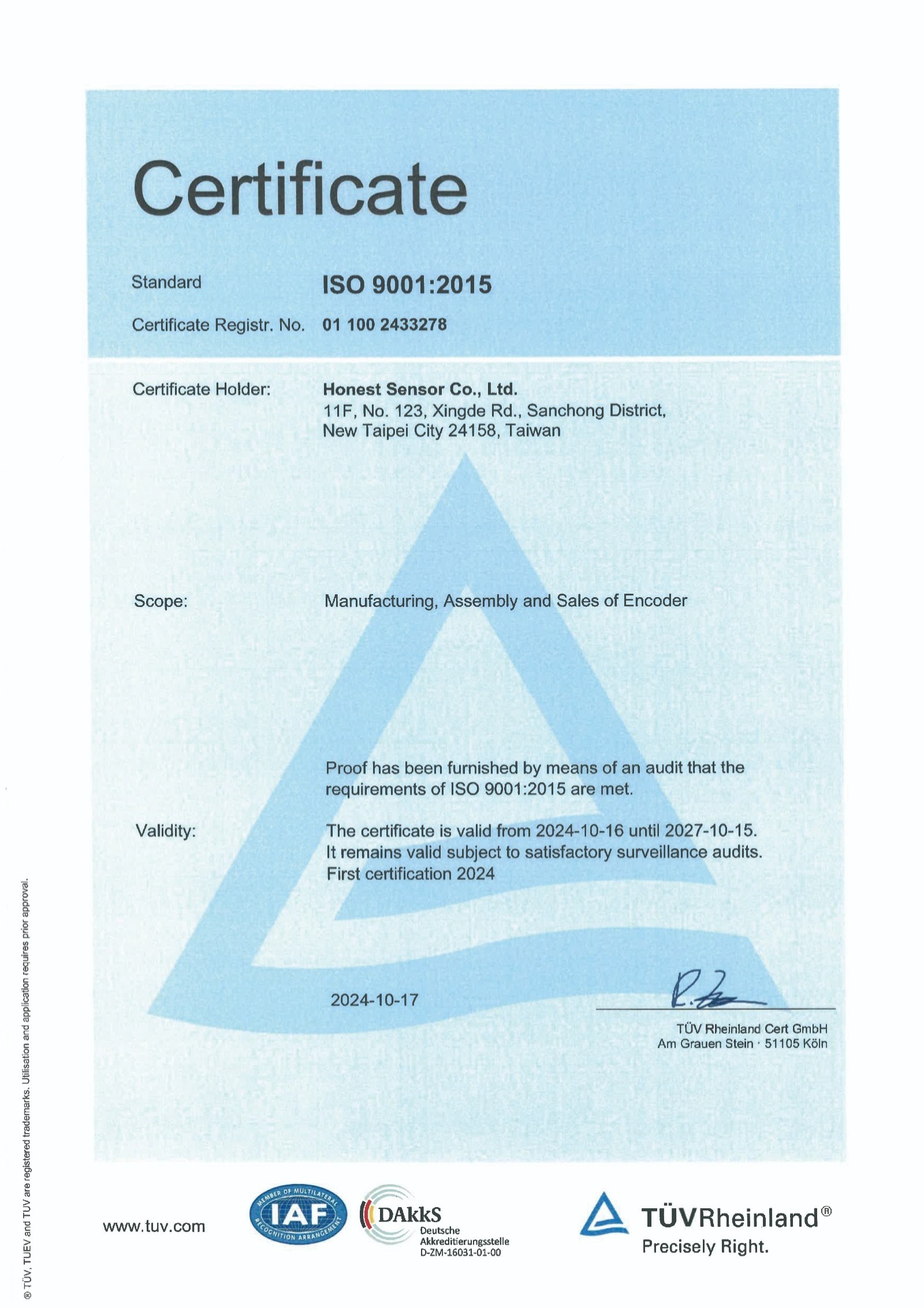 ISO 9001-en